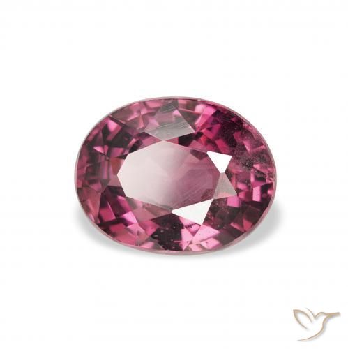 2.13 ct Purple Rhodolite Garnet Stone, Natural Rhodolite Garnet in Oval Facet Shape for Sale