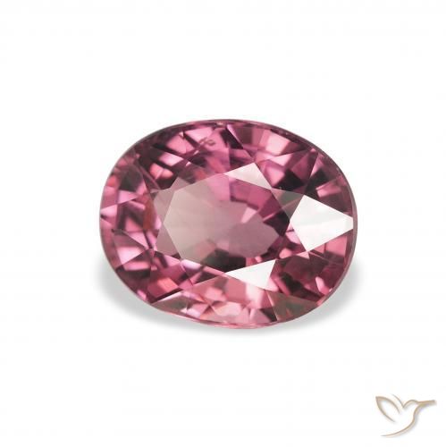 2.02 ct Purple Rhodolite Garnet Stone, Natural Rhodolite Garnet in Oval Facet Shape for Sale