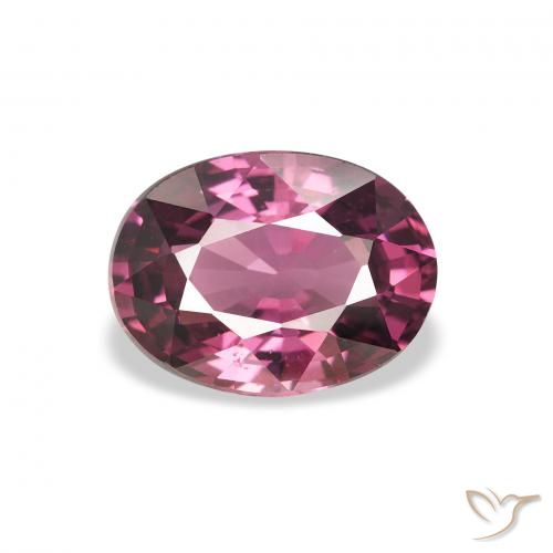 2.00ct Natural Magenta-Pink Rhodolite Garnet, Oval, VS
