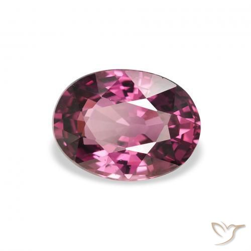 2.00 ct Purple Rhodolite Garnet Stone, Natural Rhodolite Garnet in Oval Facet Shape for Sale