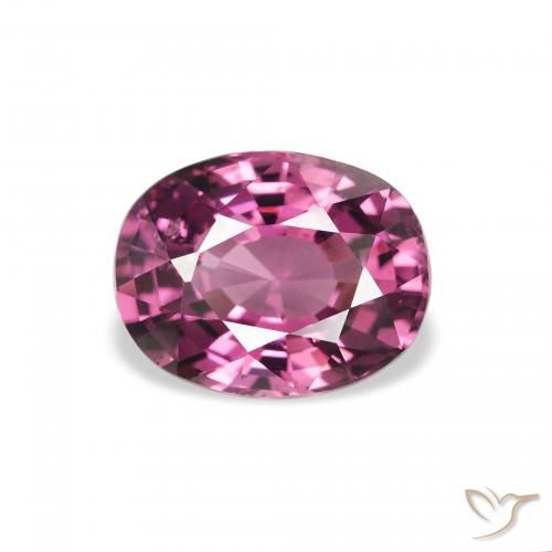 2.27ct Natural Pink Berry Purple Rhodolite Garnet, Oval, VS