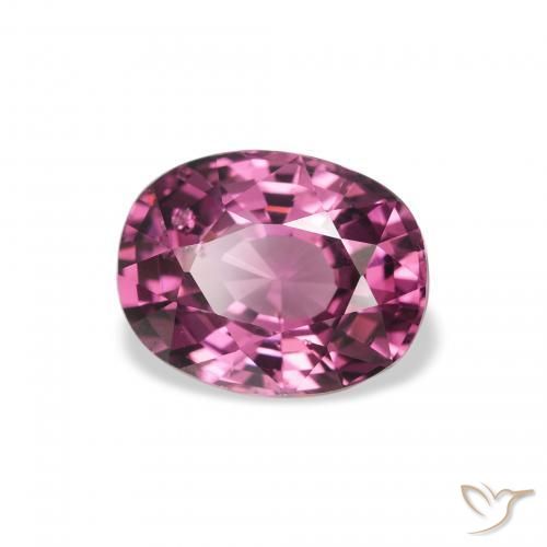2.27 ct Purple Rhodolite Garnet Stone, Natural Rhodolite Garnet in Oval Facet Shape for Sale