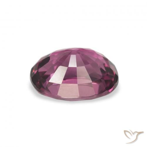 Rhodolite Garnet Gemstone in 8.7 x 6.6 mm Size for Sale, Rhodolite Garnet Stone in Pink Berry Purple Color