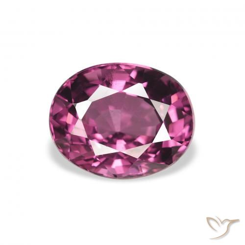 2.56ct Natural Pink Berry Purple Rhodolite Garnet, Oval, VS