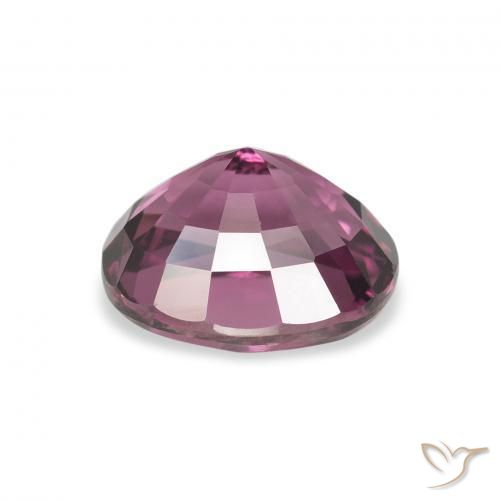 Rhodolite Garnet Gemstone in 8.6 x 6.8 mm Size for Sale, Rhodolite Garnet Stone in Pink Berry Purple Color