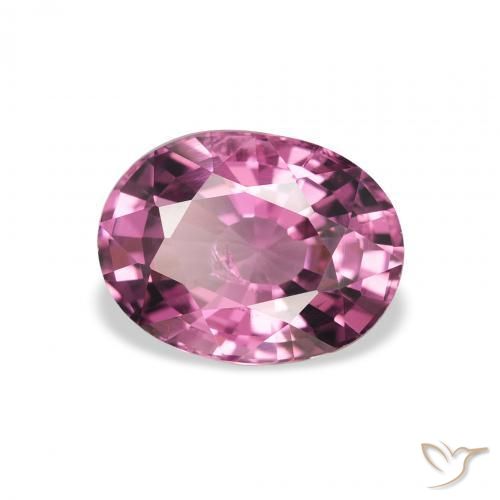 2.40 ct Purple Rhodolite Garnet Stone, Natural Rhodolite Garnet in Oval Facet Shape for Sale