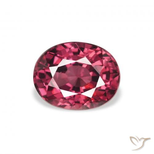 2.29ct Natural Medium Purple Rhodolite Garnet, Oval, VS