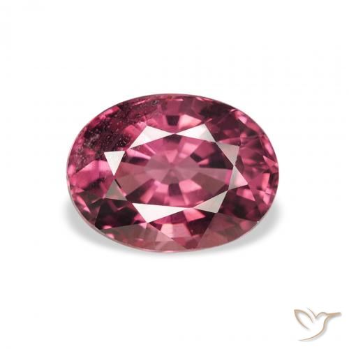 2.46ct Natural Pink Berry Purple Rhodolite Garnet, Oval, VS