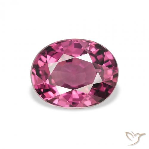 2.34ct Natural Pink Berry Purple Rhodolite Garnet, Oval, VS