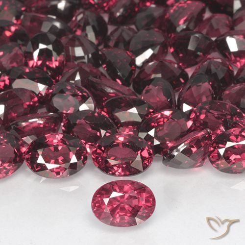 1.24ct Dark Red Rhodolite Garnet, Oval, VVS-VS