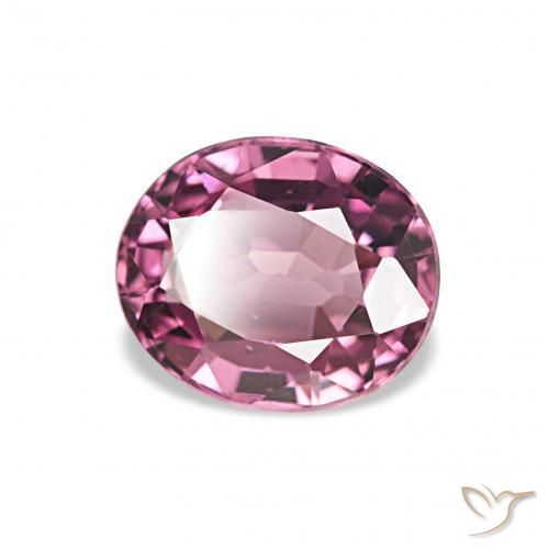 1.33 ct Purple Rhodolite Garnet Stone, Natural Rhodolite Garnet in Oval Facet Shape for Sale