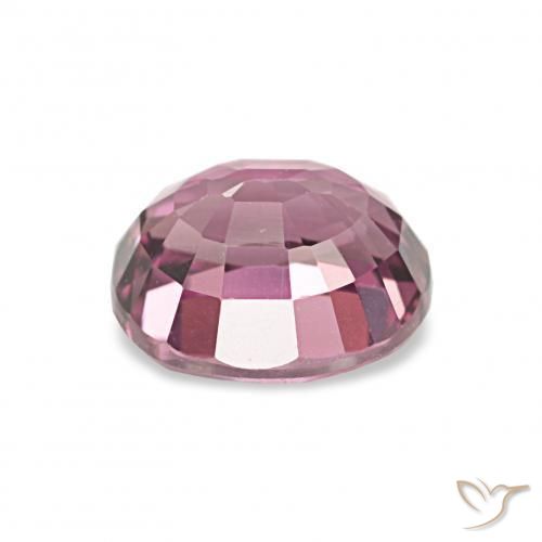 Rhodolite Garnet Gemstone in 6.6 x 5.6 mm Size for Sale, Rhodolite Garnet Stone in Pinkish Purple Color