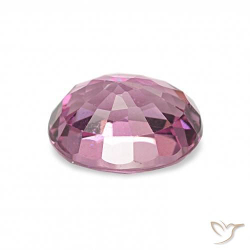 Rhodolite Garnet Gemstone in 6.6 x 5.1 mm Size for Sale, Rhodolite Garnet Stone in Medium Magenta-Pink Color
