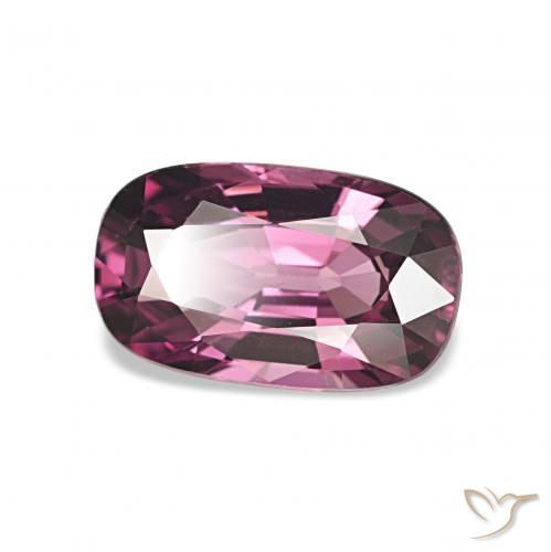 1.62 ct Purple Rhodolite Garnet Stone, Natural Rhodolite Garnet in Cushion-Cut Shape for Sale