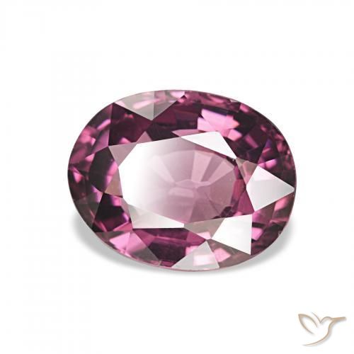 1.89 ct Purple Rhodolite Garnet Stone, Natural Rhodolite Garnet in Oval Facet Shape for Sale