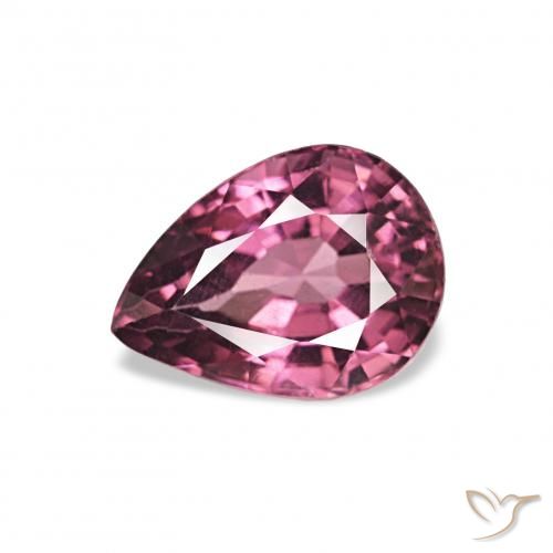 1.01ct Medium Purple Rhodolite Garnet, Pear Shape, VVS-VS