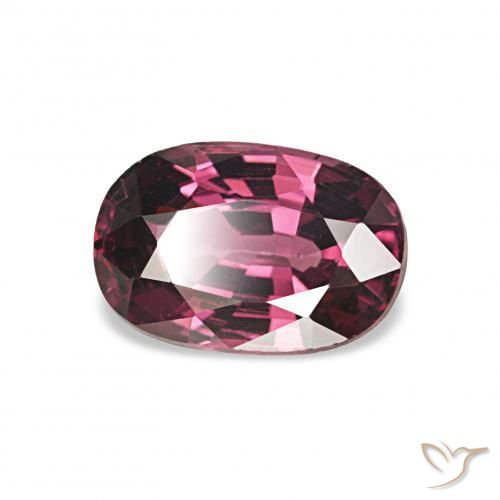 1.09 ct Purple Rhodolite Garnet Stone, Natural Rhodolite Garnet in Oval Facet Shape for Sale