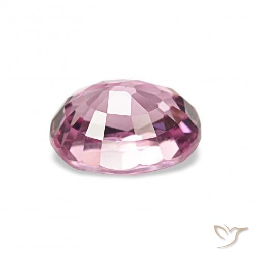 Rhodolite Garnet Gemstone in 6.7 x 5.3 mm Size for Sale, Rhodolite Garnet Stone in Pinkish Purple Color