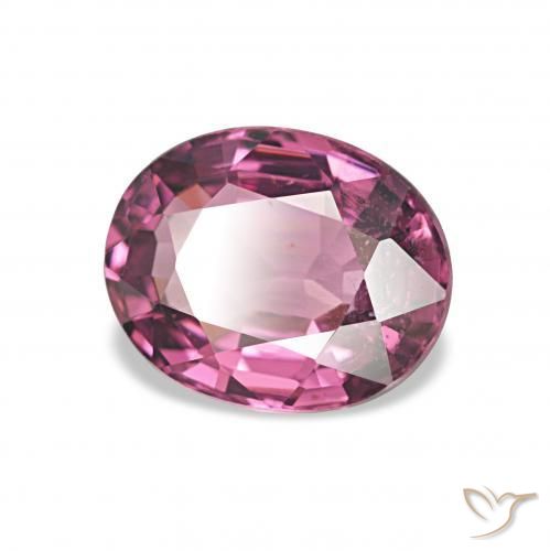 1.30 ct Purple Rhodolite Garnet Stone, Natural Rhodolite Garnet in Oval Facet Shape for Sale