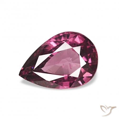 1.21ct Medium Purple Rhodolite Garnet, Pear Shape, VS