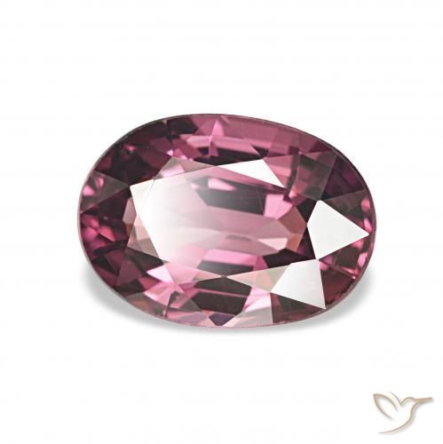 1.28 ct Purple Rhodolite Garnet Stone, Natural Rhodolite Garnet in Oval Facet Shape for Sale