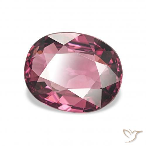 1.58 ct Purple Rhodolite Garnet Stone, Natural Rhodolite Garnet in Oval Facet Shape for Sale