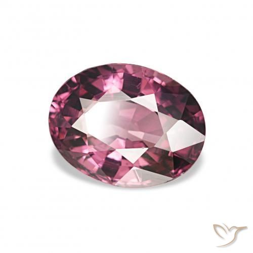 1.12 ct Purple Rhodolite Garnet Stone, Natural Rhodolite Garnet in Oval Facet Shape for Sale