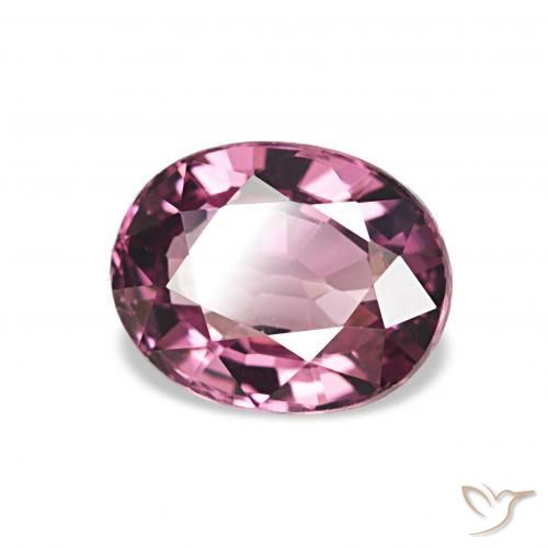 1.33 ct Purple Rhodolite Garnet Stone, Natural Rhodolite Garnet in Oval Facet Shape for Sale