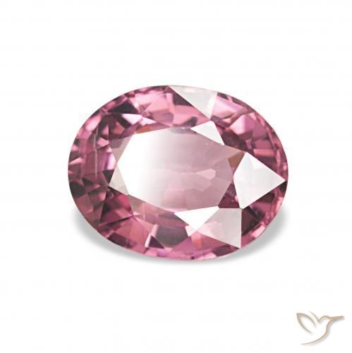 1.23 ct Pink Rhodolite Garnet Stone, Natural Rhodolite Garnet in Oval Facet Shape for Sale