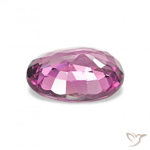Rhodolite Garnet Gemstone in 7.3 x 5.7 mm Size for Sale, Rhodolite Garnet Stone in Light Raspberry Red Color