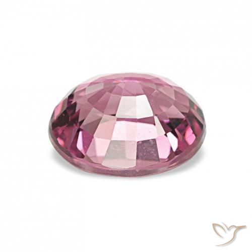 Rhodolite Garnet Gemstone in 6.7 x 5.4 mm Size for Sale, Rhodolite Garnet Stone in Pinkish Purple Color