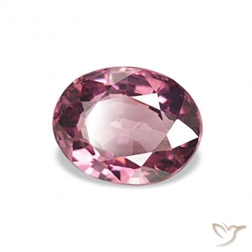 1.15 ct Purple Rhodolite Garnet Stone, Natural Rhodolite Garnet in Oval Facet Shape for Sale