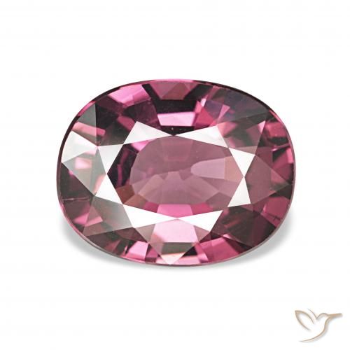 1.74ct Dark Magenta-Pink Rhodolite Garnet, Oval, VVS