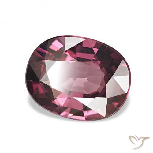 1.74 ct Purple Rhodolite Garnet Stone, Natural Rhodolite Garnet in Oval Facet Shape for Sale