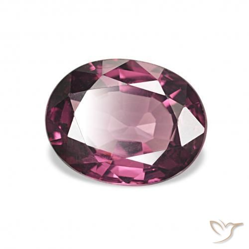 1.50 ct Purple Rhodolite Garnet Stone, Natural Rhodolite Garnet in Oval Facet Shape for Sale