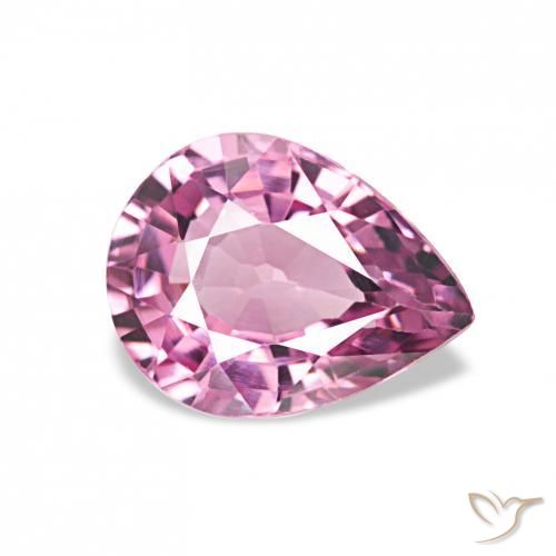 1.02 ct Purple Rhodolite Garnet Stone, Natural Rhodolite Garnet in Pear Facet Shape for Sale