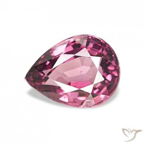 1.10ct Medium Purple Rhodolite Garnet, Pear Shape, VVS
