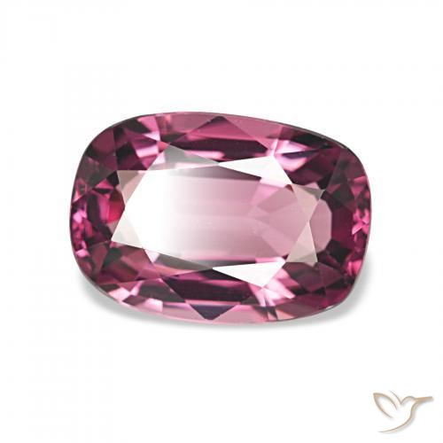 1.85 ct Purple Rhodolite Garnet Stone, Natural Rhodolite Garnet in Cushion-Cut Shape for Sale