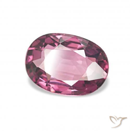1.18 ct Purple Rhodolite Garnet Stone, Natural Rhodolite Garnet in Oval Facet Shape for Sale