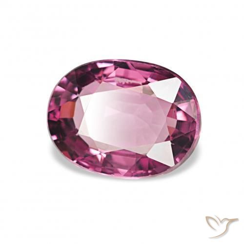 1.17 ct Purple Rhodolite Garnet Stone, Natural Rhodolite Garnet in Oval Facet Shape for Sale
