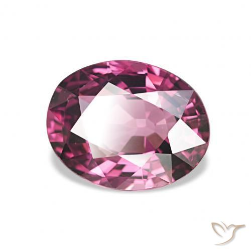 1.85 ct Purple Rhodolite Garnet Stone, Natural Rhodolite Garnet in Oval Facet Shape for Sale