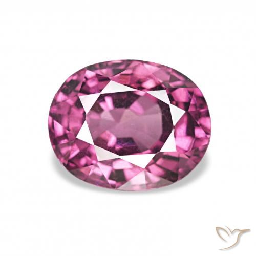 1.25ct Medium Purple Rhodolite Garnet, Oval, VVS-VS