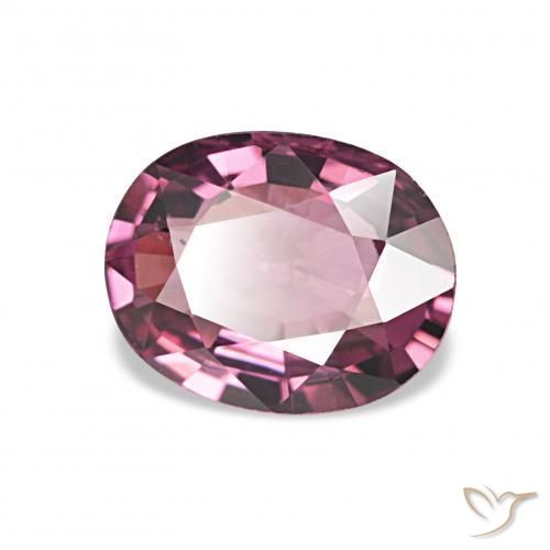 1.13 ct Purple Rhodolite Garnet Stone, Natural Rhodolite Garnet in Oval Facet Shape for Sale