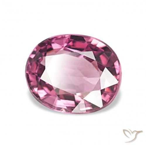 1.54 ct Purple Rhodolite Garnet Stone, Natural Rhodolite Garnet in Oval Facet Shape for Sale