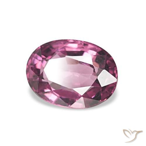 1.06 ct Purple Rhodolite Garnet Stone, Natural Rhodolite Garnet in Oval Facet Shape for Sale