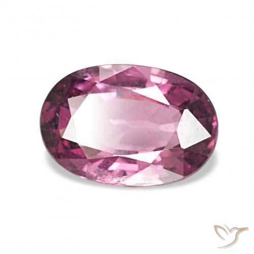 1.34 ct Purple Rhodolite Garnet Stone, Natural Rhodolite Garnet in Oval Facet Shape for Sale