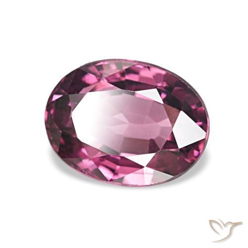 1.34 ct Purple Rhodolite Garnet Stone, Natural Rhodolite Garnet in Oval Facet Shape for Sale