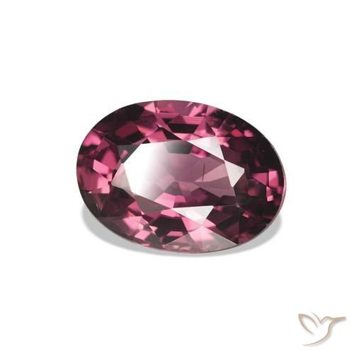 1.12 ct Purple Rhodolite Garnet Stone, Natural Rhodolite Garnet in Oval Facet Shape for Sale