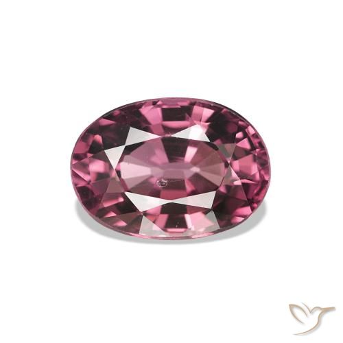 1.05 ct Purple Rhodolite Garnet Gemstone, Rhodolite Garnet Gem in Oval Facet Shape for Sale.