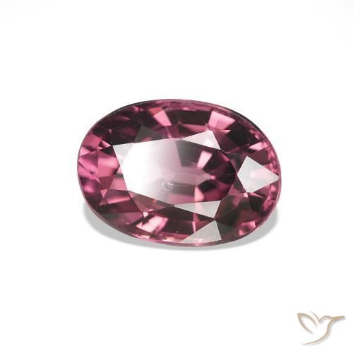 1.05 ct Purple Rhodolite Garnet Stone, Natural Rhodolite Garnet in Oval Facet Shape for Sale